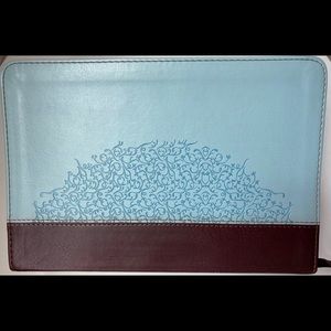 ESV STUDY BIBLE - Personal Size Chocolate/Blue Ivy